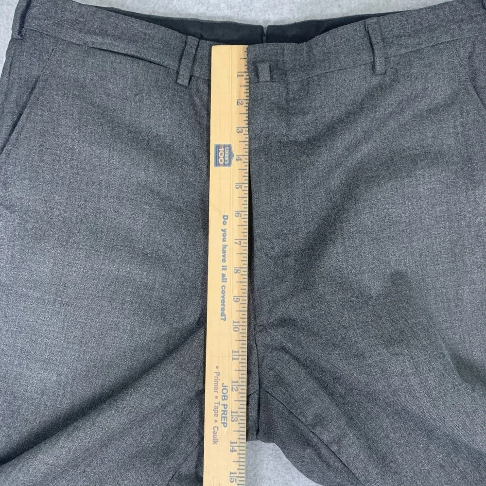 Brooks Brothers Dress Pants Mens 37RG Gray All Wool Makers Flat Front Trousers